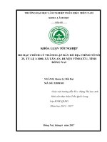 Đo Đạc, chỉnh lý, thành lập bản Đồ Địa chính tờ số 25, tỷ lệ 1 1000 xã tân an, huyện vĩnh cửu, tỉnh Đồng nai