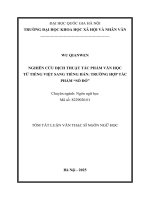 Nghiên cứu dịch thuật tác phẩm văn học từ tiếng việt sang tiếng hán trường hợp tác phẩm số Đỏ (tt)