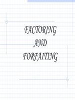 Factoring and forfaiting
