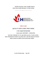 IUH | TIỂU LUẬN QUẢN LÝ CHẤT LƯỢNG THỰC PHẨM | BÀI TẬP 1:TÌM HIỂU VỀ CÁC HỆ THỐNG QUẢN LÝ CHẤT LƯỢNG THỰC PHẨM ĐƯỢC ÁP DỤNG TẠI VIỆT NAM – BÀI THU HOẠCH TỪ HOẠT ĐỘNG THAM GIA TRIỂN LÃM NGÀNH THỰC PHẨM