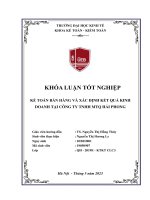99.Nguyễn Thị Hương Ly_19050907 Kế toán bán hàng và xác định kết quả kinh doanh tại công ty TNHH MTQ Hải Phòng