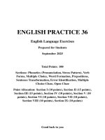 Đề thi hsg tiếng anh số 36