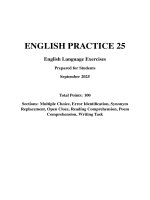 Đề thi hsg tiếng anh số 25