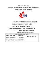 IUH | BÁO CÁO THÍ NGHIỆM BUỔI 1 | MÔN:INTERNET VẠN VẬT | IOT_SCN_NHOM_5_BAI_1