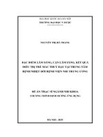 00050014113 Đặc Điểm lâm sàng, cận lâm sàng, kết quả Điều trị trẻ mắc thuỷ Đậu tại trung tâm bệnh nhiệt Đới bệnh viện nhi trung Ương