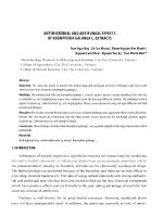 KY_20220627094723 Antimicrobial and antifungal effects of Kaempferia Galanga L. extracts.
