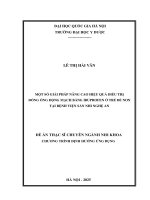00050014095 một số giải pháp nâng cao hiệu quả Điều trị Đóng Ống Động mạch bằng ibuprofen Ở trẻ Đẻ non tại bệnh viện sản nhi nghệ an