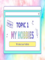 Topic 1   my hobbies