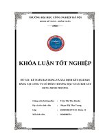 kế toán khóa luận tốt nghiệp đề tài KẾ TOÁN BÁN HÀNG VÀ XÁC ĐỊNH KẾT QUẢ BÁNHÀNG TẠI CÔNG TY