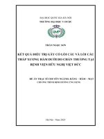 00050014108 kết quả Điều trị gãy cổ lồi cầu và lồi cầu thấp xương hàm dưới do chấn thương tại bệnh viện hữu nghị việt Đức