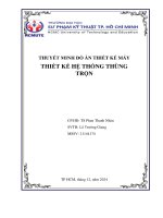 Thuyet minh đồ án chi tiết máy