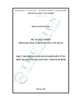 Thực thi chính sách giảm nghèo bền vững trên Địa bàn huyện kim sơn, tỉnh ninh bình