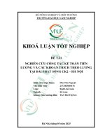 Nghiên cứu công tác kế toán tiền lương và các khoản trích theo lương tại Đài phát sóng ck2   hà nội
