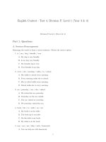 Đề luyện thi tiếng anh level 1 asmo số 5