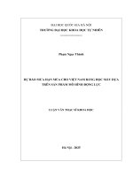 01050005774_noidung Dự báo mưa hạn mùa cho Việt Nam bằng học máy dựa trên sản phẩm mô hình động lực.