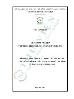 Đánh giá tình hình hoạt Động của chi nhánh văn phòng Đăng ký Đất Đai huyện phú tân, tỉnh cà mau giai Đoạn 2019 2023