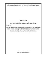 Báo cáo Đánh giá tác Động môi trường của dự Án Đầu tư xây dựng và kinh doanh kết cấu hạ tầng kcn mỹ xuân b1 conac mở rộng