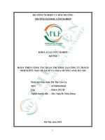 Hoàn thiện công tác quản trị tour tại công ty trách nhiệm hữu hạn du lịch và yoga hương anh, hà nội