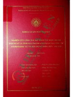 Nghiên cứu công tác kế toán tập hợp chi phí sản xuất và tính giá thành sản phẩm tại ccông ty cổ phần Đầu tư và xây dựng song hữu   hà nội