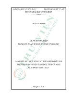 Đánh giá kết quả Đăng ký biến Động Đất Đai trên Địa bàn huyện Đầm dơi, tỉnh cà mau giai Đoạn 2021 2023