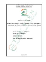 Nghiên cứu công tác kế toán tiêu thụ và xác Định kết quả kinh doanh tại công ty cổ phần xi măng yên bình   yên bái