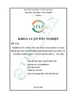 Nghiên cứu công tác kế toán bán hàng và xác Định kết quả hoạt Động kinh doanh tại công ty cổ phần kiến trúc và xây dựng sơn Á   hà nội