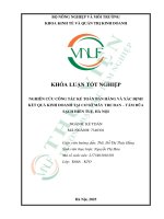 Nghiên cứu công tác kế toán bán hàng và xác Định kết quả kinh doanh tại cơ sở mây tre Đan   tăm Đũa sạch hiền tuệ, hà nội