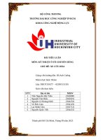 IUH | BÀI TIỂU LUẬN KỸ THUẬT Ô TÔ CHUYÊN DÙNG | CHỦ ĐỀ: XE CỨU HỎA