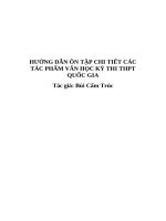 HƯỚNG DẪN ÔN TẬP CHI TIẾT CÁC TÁC PHẨM VĂN HỌC KỲ THI THPT QUỐC GIA