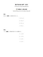 Đề thi n3 jlpt   bộ Đề thu từ vựng và kanji số 2