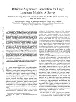 Retrieval augmented generation for large language models a survey