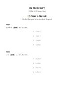 Đề thi n3 jlpt   bộ Đề thi tự vựng và kanji số 1