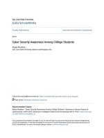 Cyber security awareness among college students