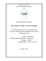Vận dụng nguyên tắc lý luận, thực tiễn vào việc tinh giản biên chế Đội ngũ công chức tỉnh quảng nam (tóm tắt)