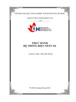 IUH  Thực hành hệ thống Điện thân xe | Khoa Công nghệ động lực