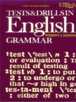 Tests and drills in english grammar
