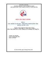 IUH | BÁO CÁO Thực Hành Xử Lý Khí, Thông Gió Và Khống Chế Tiếng Ồn | XÁC ĐỊNH ACID HCl - PHƯƠNG PHÁP HẤP THỤ BẰNG NƯỚC CẤT