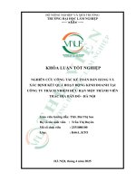 Nghiên cứu công tác kế toán bán hàng và xác Định kết quả hoạt Động kinh doanh tại công ty trách nhiệm hữu hạn một thành viên trắc Địa bản Đồ   hà nội