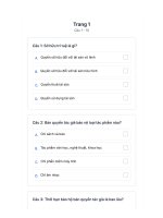 Bộ Đề thi môn sở hữu trí tuệ   200 câu hỏi