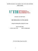 UTH | BÀI BÁO CÁO MÔN HỌC MÔ HÌNH HÓA VÀ ỨNG DỤNG | BÀI TẬP ỨNG DỤNG MATLAB CƠ BẢN