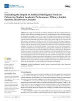 Evaluating the impact of artificial intelligence tools on enhancing student academic performance efficacy amidst security and privacy concerns