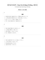Đề thi n3 jlpt   bộ Đề thi dạng chọn từ Đúng với ngữ cảnh (1)