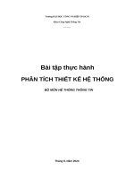 IUH | Bài tập thực hành PHÂN TÍCH THIẾT KẾ HỆ THỐNG | Xây dựng website đặt tour du lịch trực tuyến