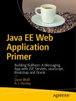 Java ee web application primer building bullhorn a messaging app with jsp, servlets, javascript, bootstrap and oracle