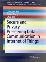 Secure and privacy-preserving data communication in Internet of Things