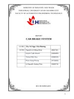 IUH | REPORT CAR BRAKE SYSTEM