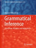 Grammatical inference algorithms, routines and applications