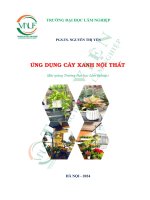 Bài giảng Ứng dụng cây xanh nội thất