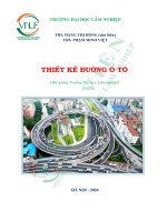 Bài giảng thiết kế Đường Ô tô