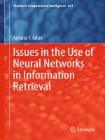 Issues in the use of neural networks in information retrieval.